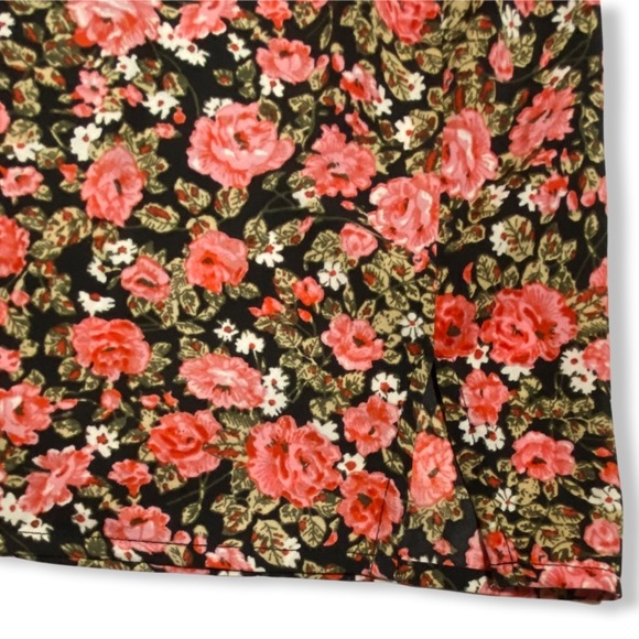 Floral Print camisole top, Nordstrom BP black lace v-neck, adjustable straps NEW - Picture 5 of 10